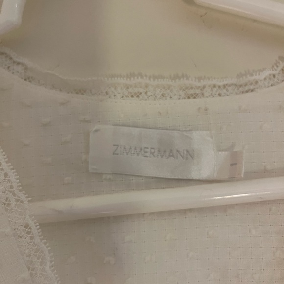 Zimmermann Floral Lace Dotted Mini Dress. - Picture 10 of 10